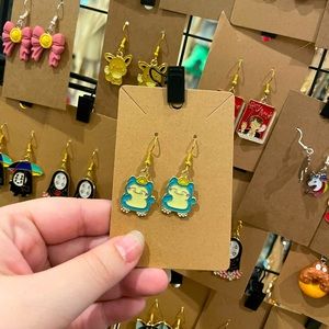 Snorlax earrings